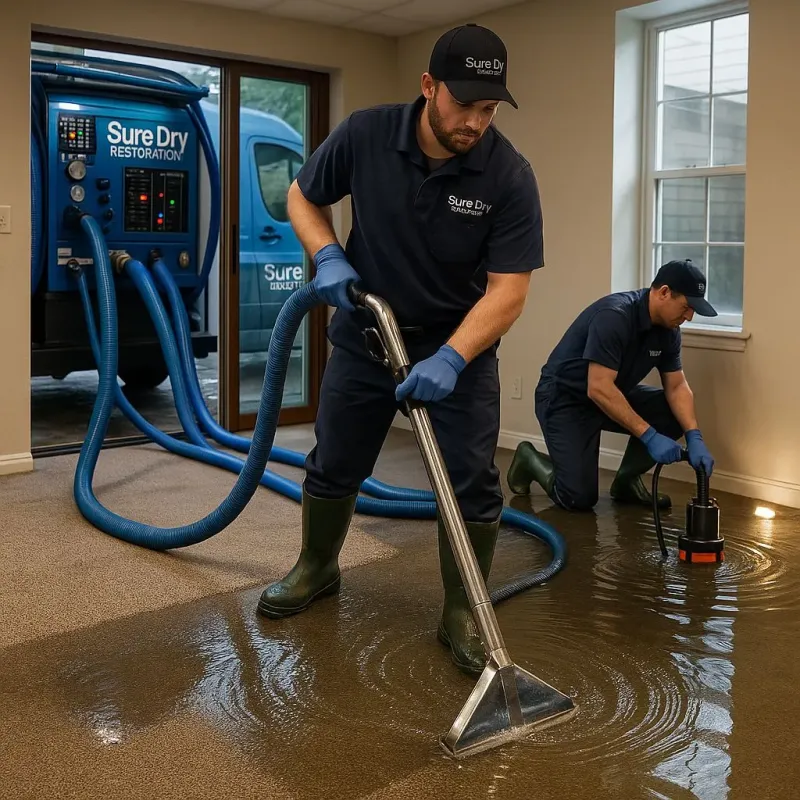 Water Extraction and Removal process in Fuquay-Varina, NC